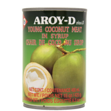 Young Coconut Meat in Syrup - AroyD (425g)